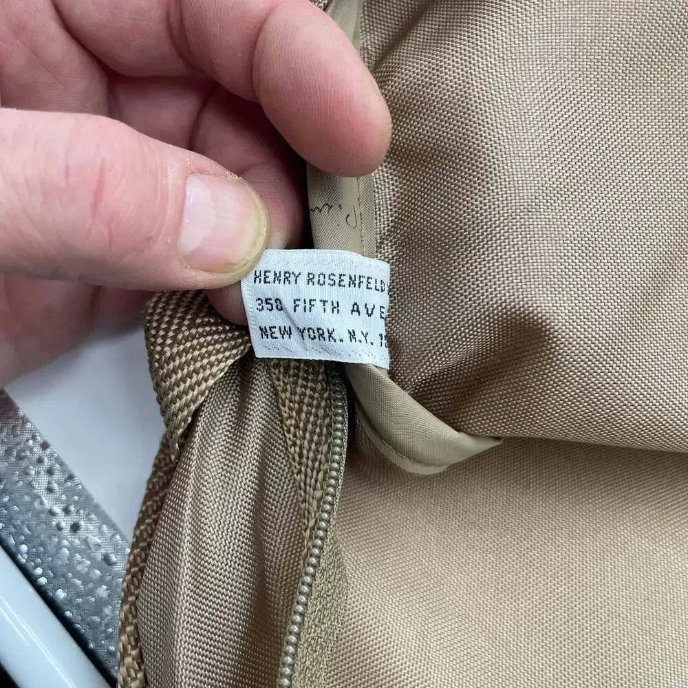 Vintage Pierre Cardin Butter Scotch Nylon Duffle Travel Weekend Bag By Henry Ros